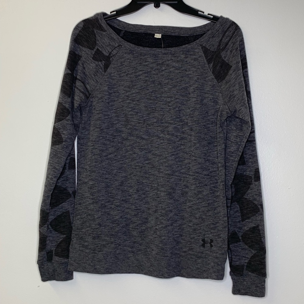 Under Armour Gray Black Sweatshirt Size Medium